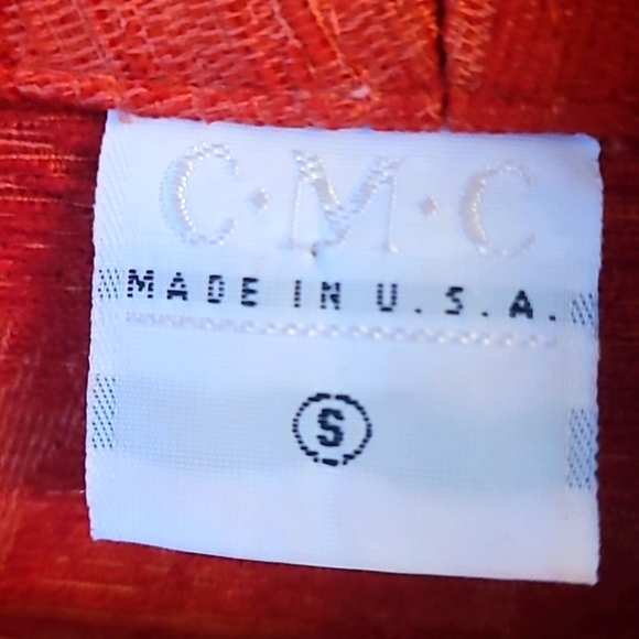 CMC Color Me Cotton Orange Floral Tapestry Coat - Picture 9 of 10